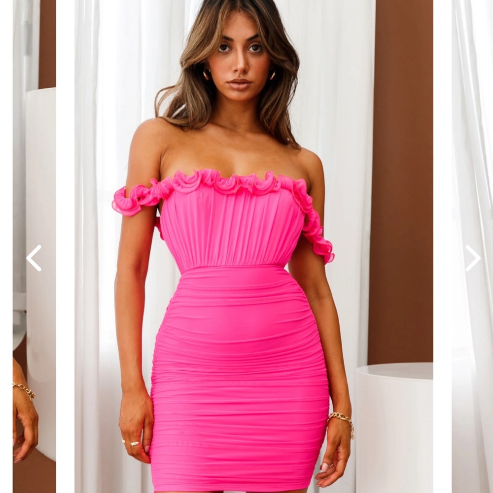 Selfie Leslie Pink Mini Dress